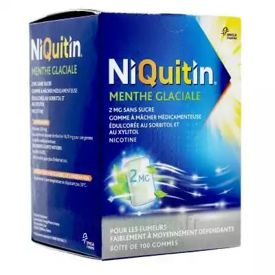Niquitin 2 Mg Gom à Mâcher Médic Menthe Glaciale Sans Sucre Plq Pvc/pvdc/alu/100 à PERONNE
