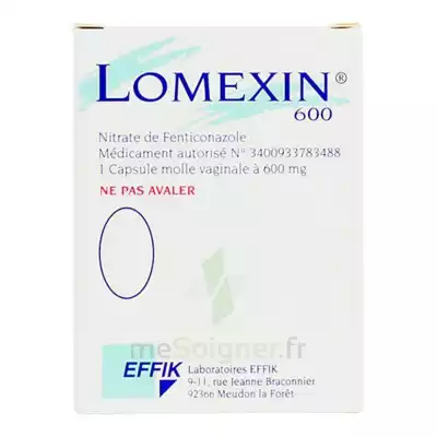Lomexin 600 Mg Caps Molle Vaginale Plq/1 à PERONNE