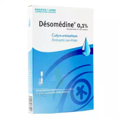 Desomedine 0,1 % Collyre Sol 10fl/0,6ml à PERONNE